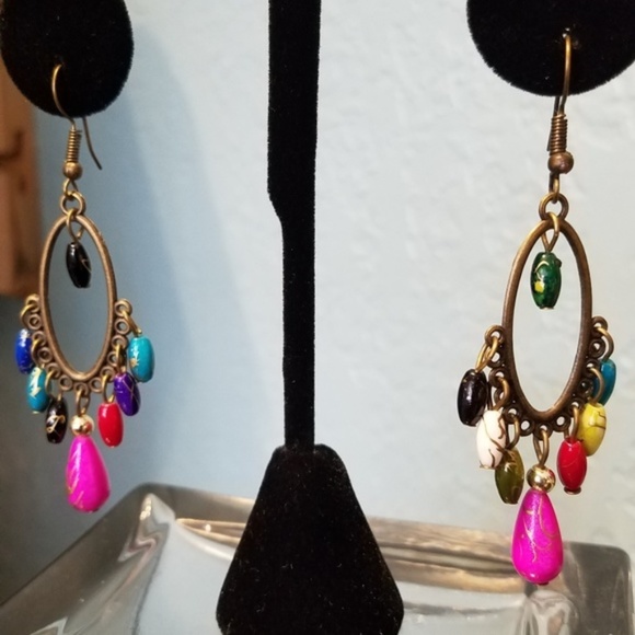 Jewelry - 3 For $15 Colorful Chandelier Earrings  NWOT